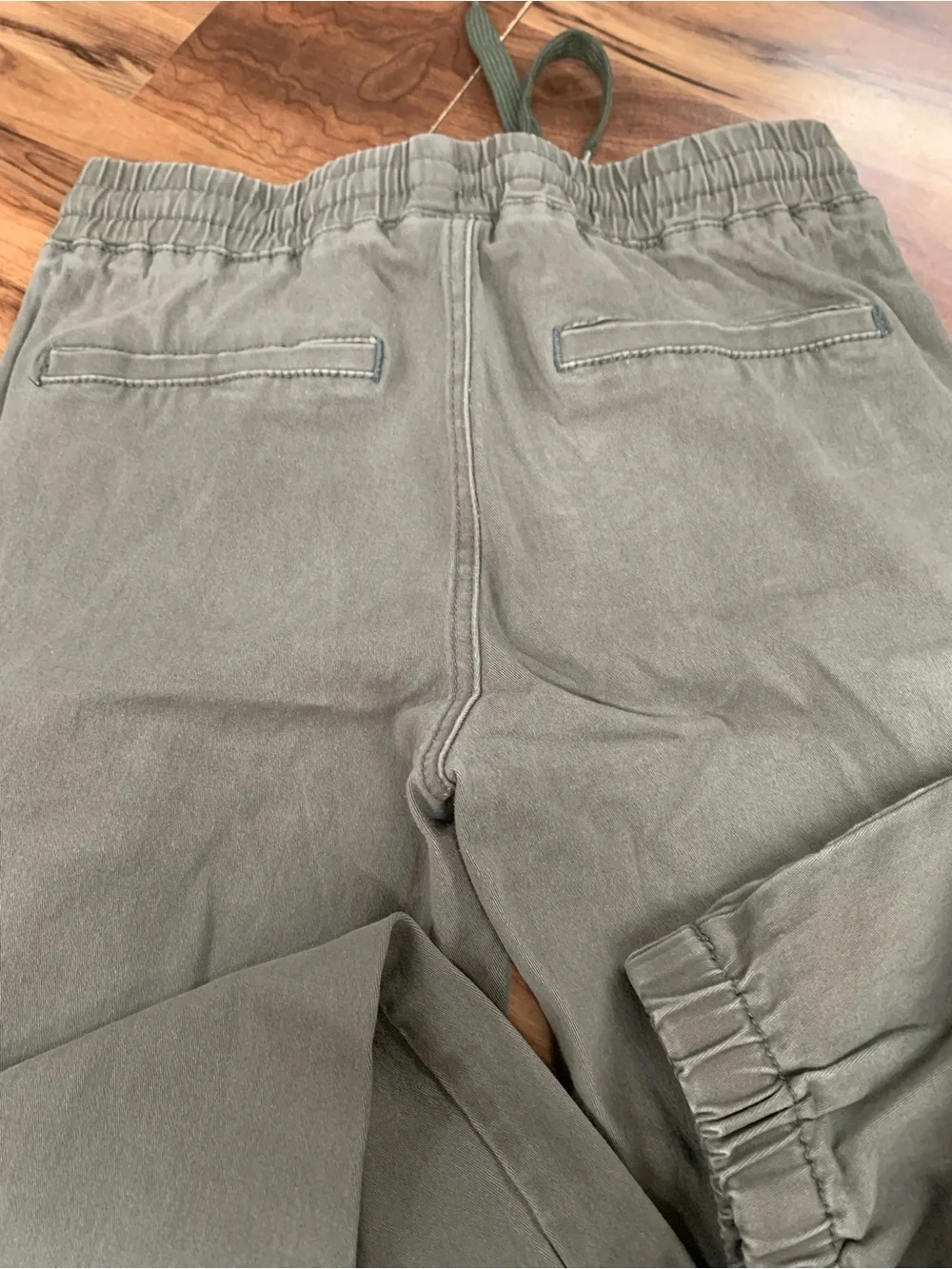 Monkey Ride Jeans Jogger Pants Womens 5/27 Green Cargo Drawstring Casual Tapered